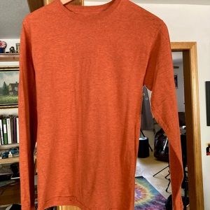 Burnt orange long sleeve tee